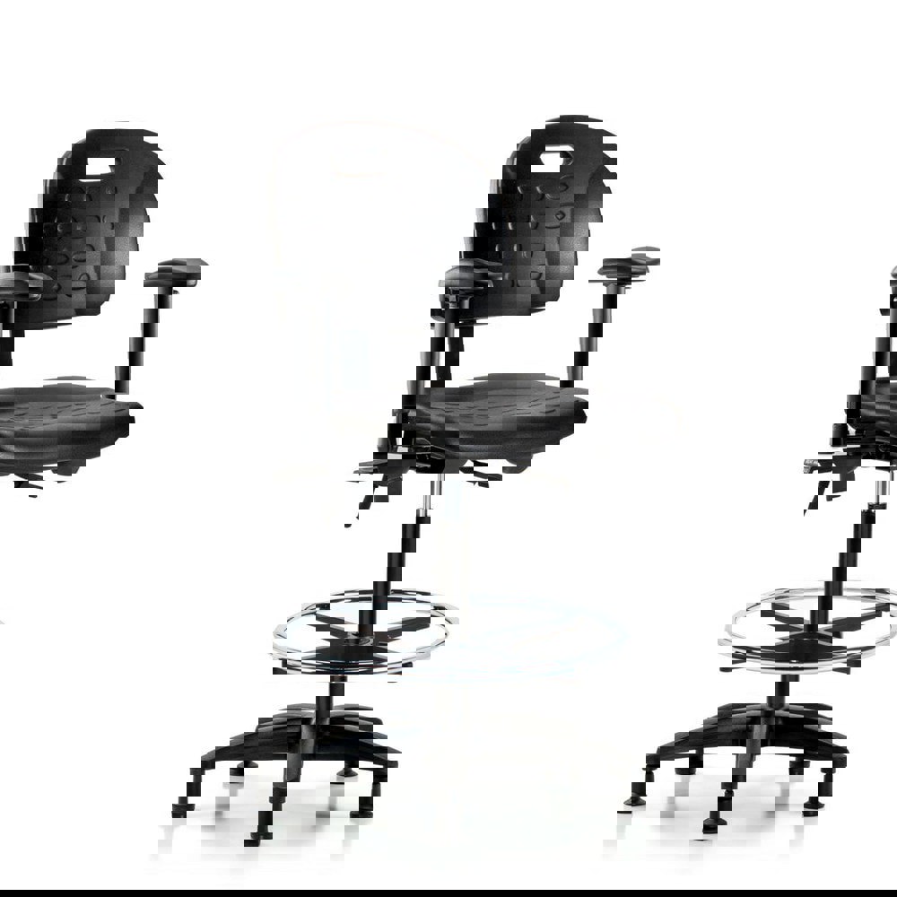 Task Chair: Polyurethane, Black